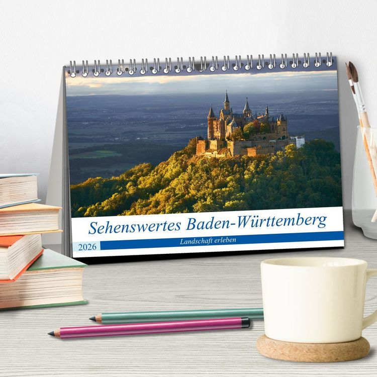 Produktbild: Sehenswertes Baden-W&uuml;rttemberg (Tischkalender 2026 DIN A5 quer), CALVENDO Monatskalender