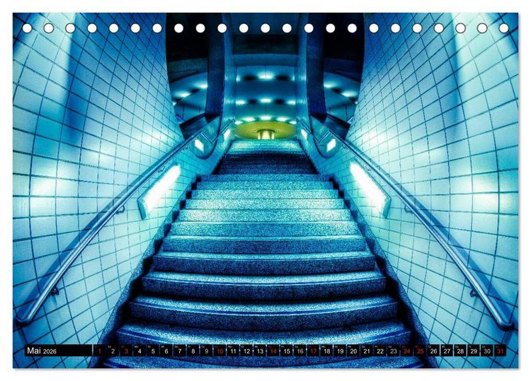 Produktbild: Frankfurt - mit der U-Bahn erfahren (Tischkalender 2026 DIN A5 quer), CALVENDO Monatskalender