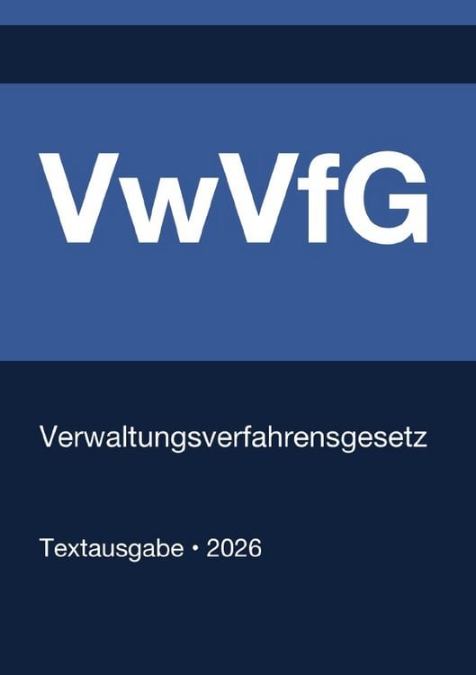 Produktbild: VwVfG - Verwaltungsverfahrensgesetz (Deutschland) 2026
