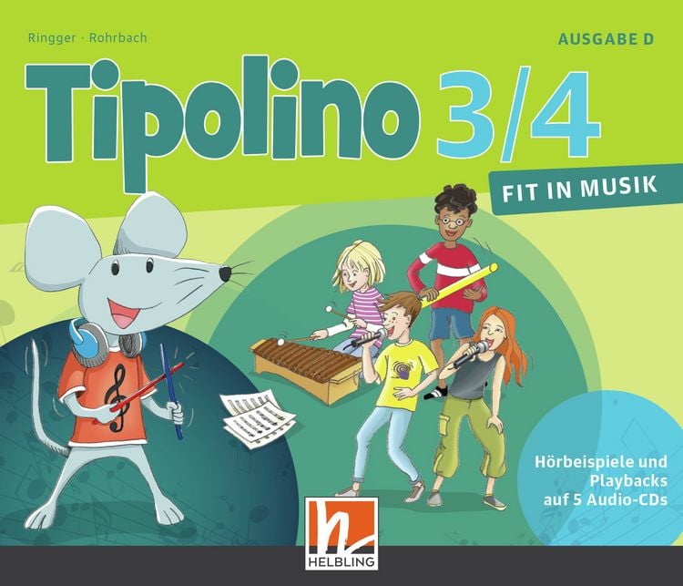 Produktbild: Tipolino 3/4 - Fit in Musik. Audio-CDs. Ausgabe D