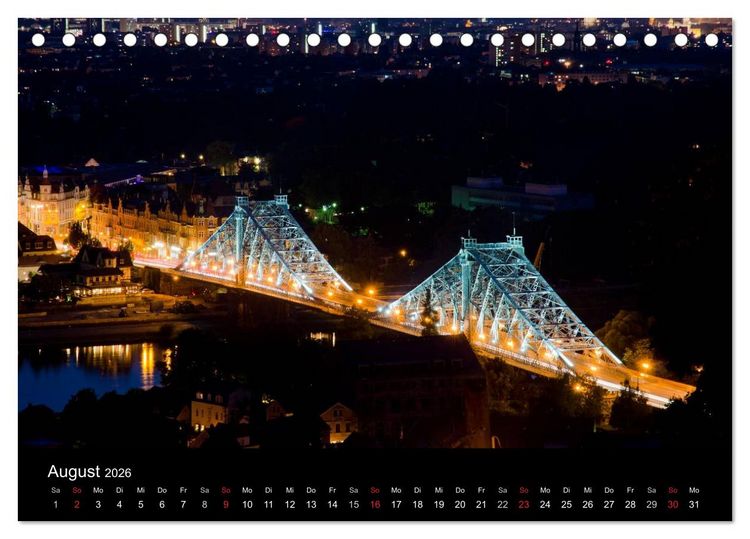 Produktbild: Dresden und Umgebung (Tischkalender 2026 DIN A5 quer), CALVENDO Monatskalender