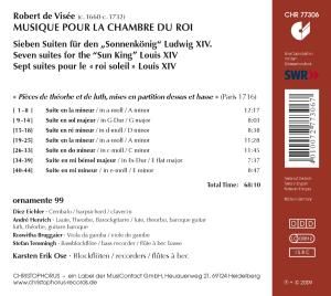 Produktbild: Robert de Vis'e - Musique pour la chambre du Roi: