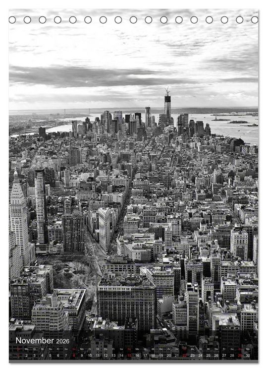 Produktbild: New York - The Big Apple (Tischkalender 2026 DIN A5 hoch), CALVENDO Monatskalender