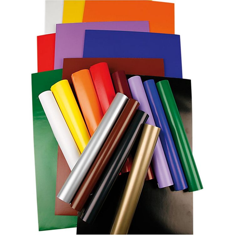Produktbild: Creativ Company Glanzpapier, Blatt 32x48 cm, 80 g, sortierte Farben, 11x25 Blatt