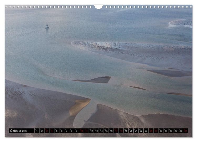 Produktbild: Das Wattenmeer von oben (Wandkalender 2026 DIN A3 quer), CALVENDO Monatskalender