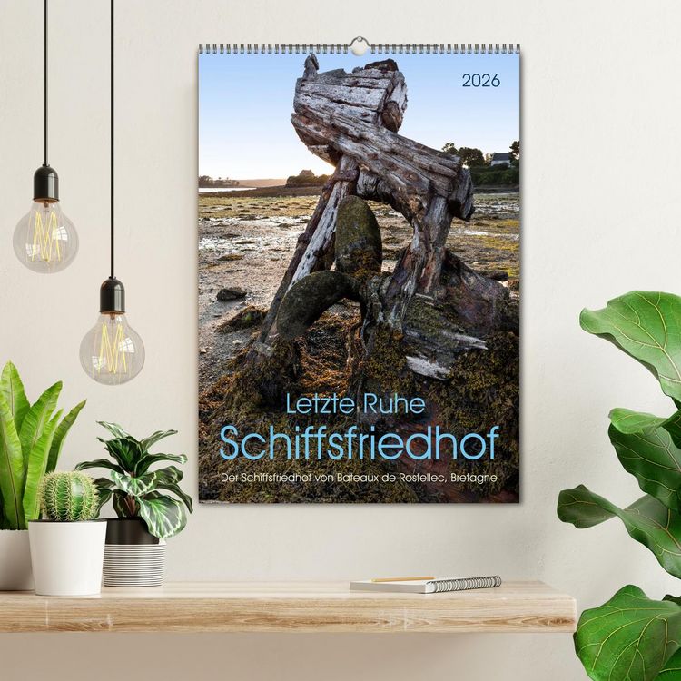 Produktbild: Letzte Ruhe Schiffsfriedhof (Wandkalender 2026 DIN A2 hoch), CALVENDO Monatskalender