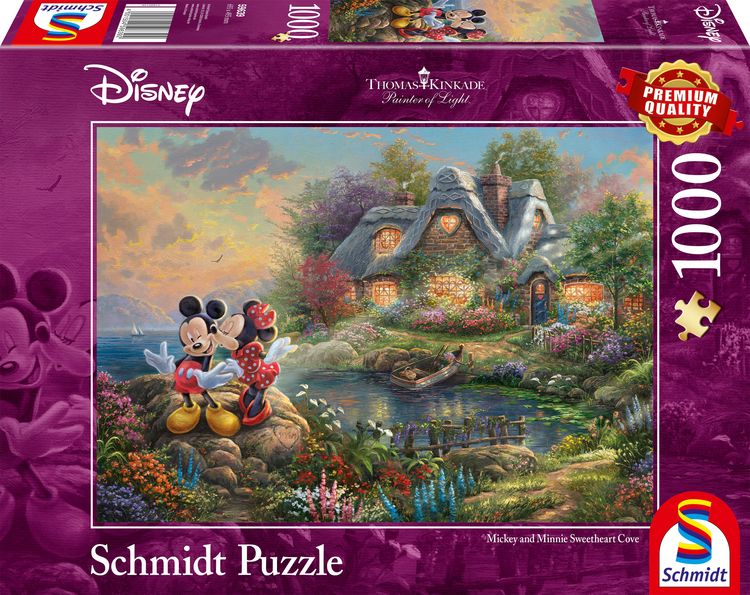 Produktbild: Puzzle Schmidt Spiele 59639 Thomas Kinkade Disney Sweethearts Mickey & Minnie 1000 Teile