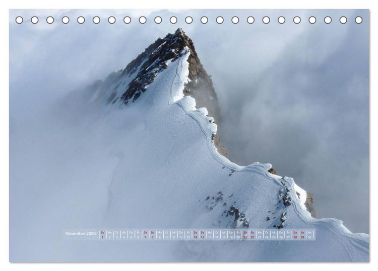 Produktbild: H&ouml;hepunkte unserer Alpen - Bergweh &reg; (Tischkalender 2026 DIN A5 quer), CALVENDO Monatskalender