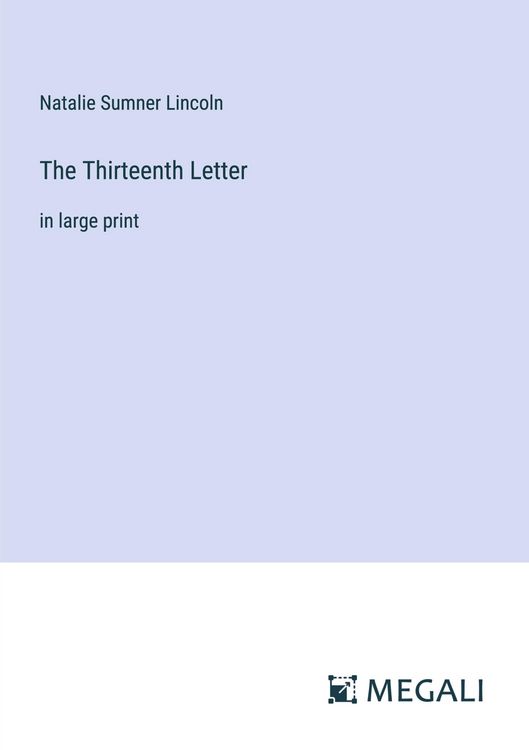 Produktbild: The Thirteenth Letter