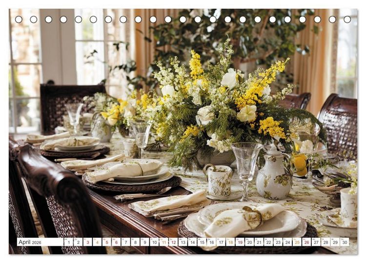 Produktbild: Kulinarische Eleganz (Tischkalender 2026 DIN A5 quer), CALVENDO Monatskalender