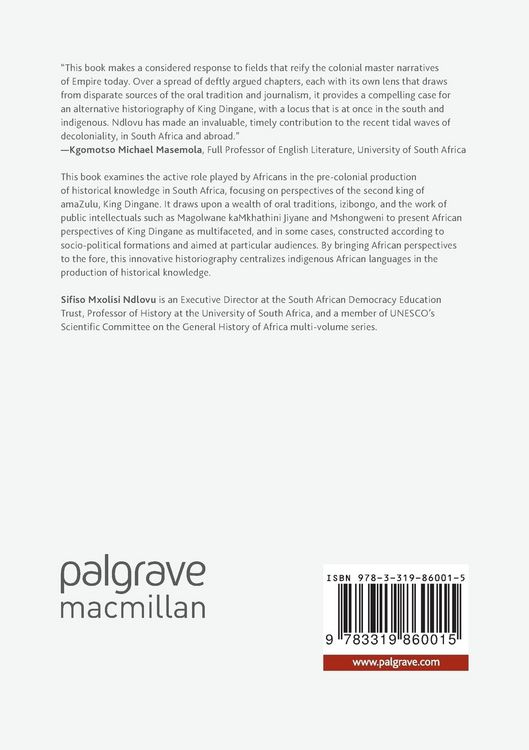 Produktbild: African Perspectives of King Dingane kaSenzangakhona