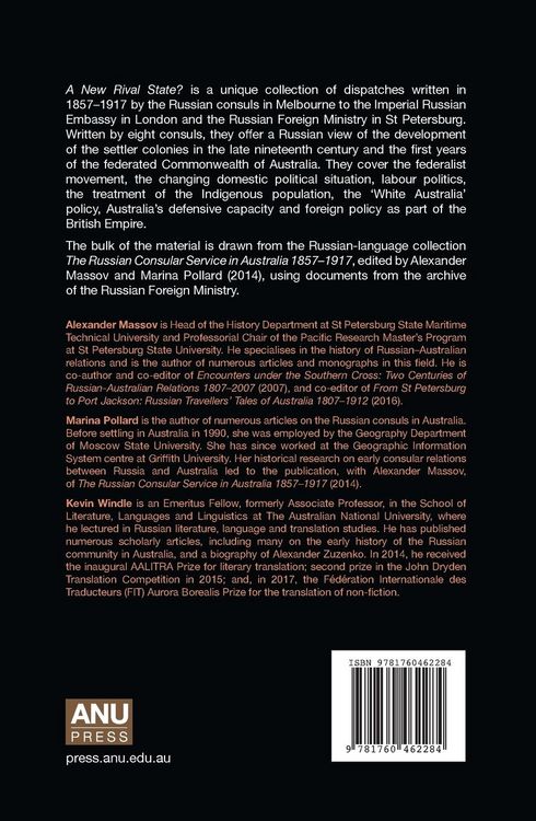 Produktbild: A New Rival State?: Australia in Tsarist Diplomatic Communications