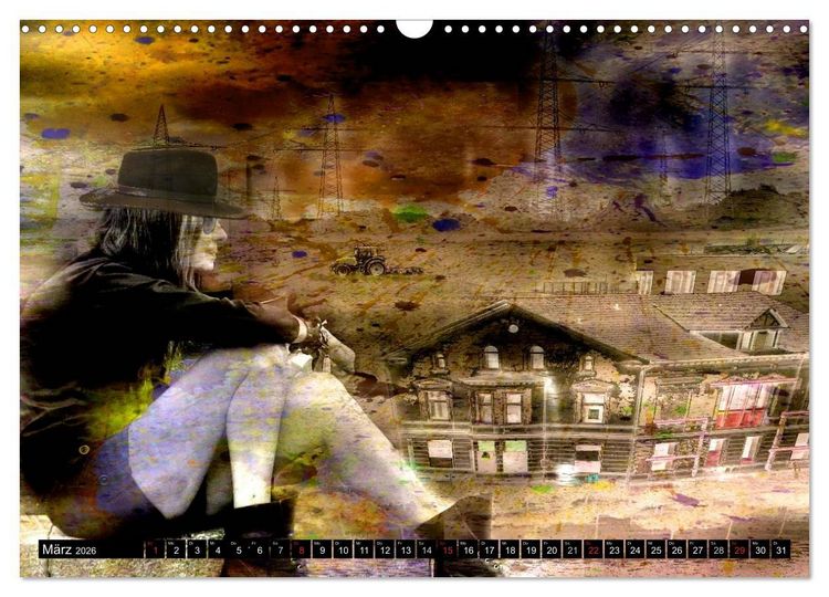 Produktbild: Illusionen in Texturen, Fotokunst (Wandkalender 2026 DIN A3 quer), CALVENDO Monatskalender
