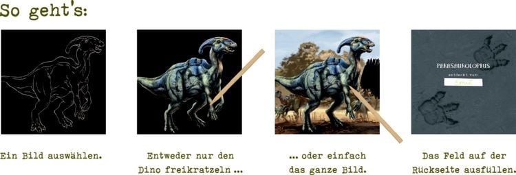 Produktbild: Kritzel-Kratzel-Set , (Triceratops)