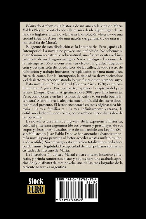 Produktbild: El A&ntilde;o del Desierto