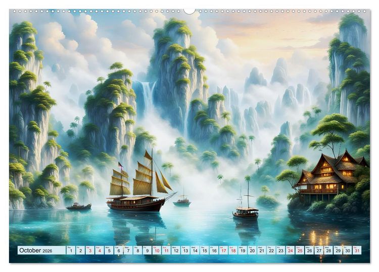 Produktbild: Archipelago's Exotic paradise trip (High Quality Premium Wall Calendar 2026 DIN A2 landscape),CALVENDO 12 Month Wall Calendar