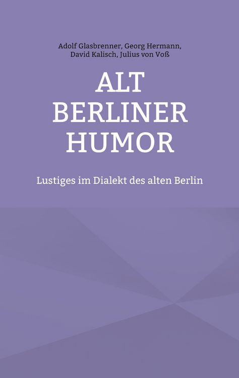 Produktbild: Alt Berliner Humor