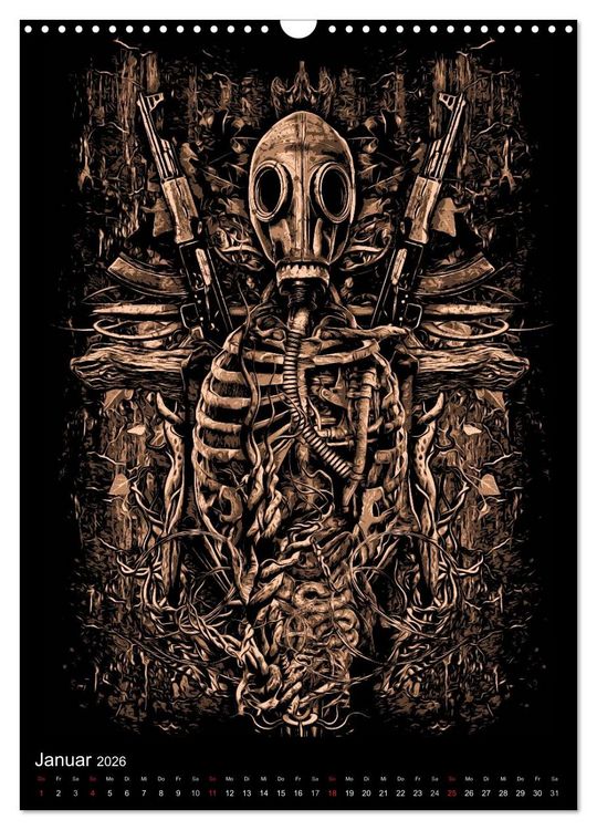 Produktbild: BLOODBOY/WAR ILLUSTRATION (Wandkalender 2026 DIN A3 hoch), CALVENDO Monatskalender
