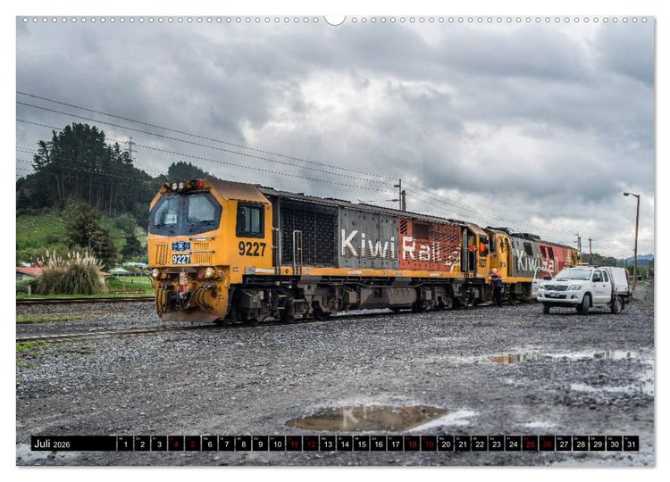 Produktbild: Eisenbahn in Neuseeland (hochwertiger Premium Wandkalender 2026 DIN A2 quer), Kunstdruck in Hochglanz