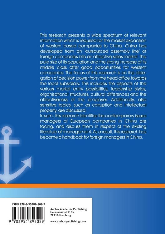 Produktbild: Growth market China: How European companies manage the delegation of power