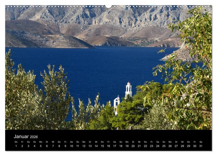 Produktbild: Dodekanes - Impressionen aus Kos, Kalymnos und Nisyros (Wandkalender 2026 DIN A2 quer), CALVENDO Monatskalender