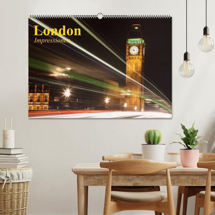 Produktbild: London &bull; Impressionen (Wandkalender 2026 DIN A2 quer), CALVENDO Monatskalender