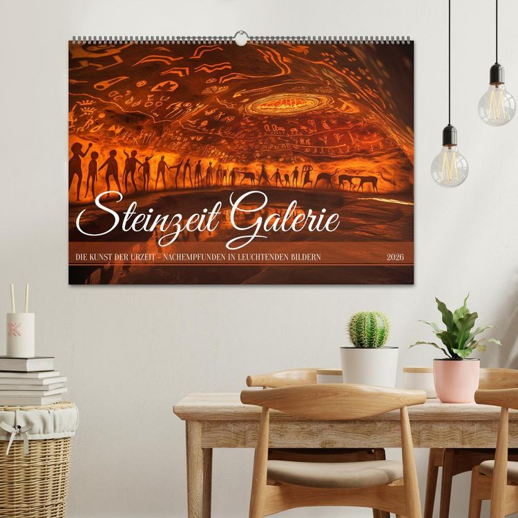 Produktbild: Steinzeit Galerie (Wandkalender 2026 DIN A2 quer), CALVENDO Monatskalender