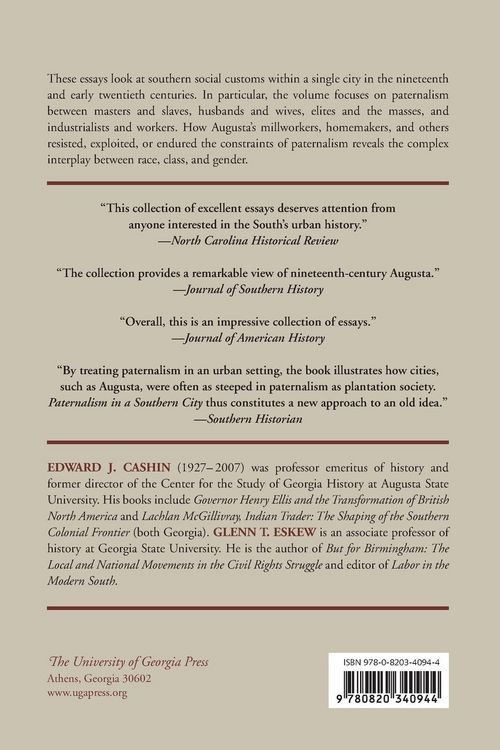 Produktbild: Paternalism in a Southern City