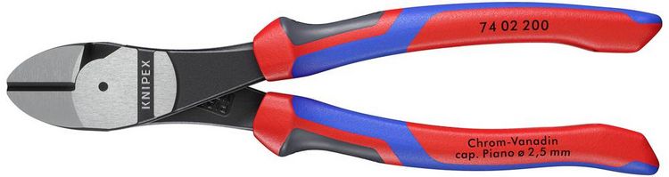 Produktbild: Knipex 74 02 200 Werkstatt Kraft-Seitenschneider mit Facette 200mm