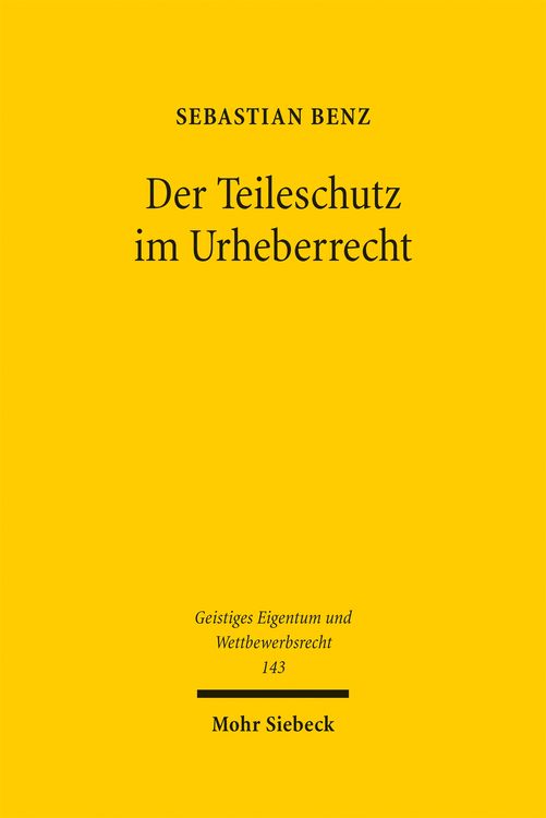 Produktbild: Der Teileschutz im Urheberrecht