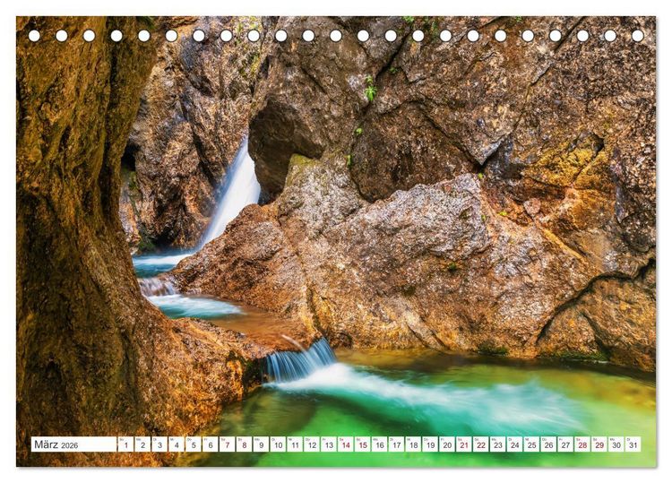 Produktbild: Bayern - Seen, Berge, Landschaft (Tischkalender 2026 DIN A5 quer), CALVENDO Monatskalender