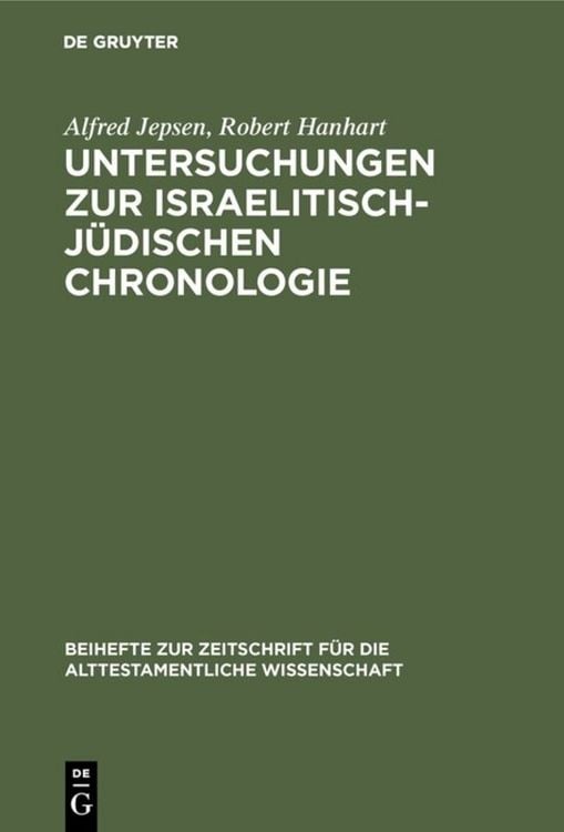 Produktbild: Untersuchungen zur israelitisch-j&uuml;dischen Chronologie
