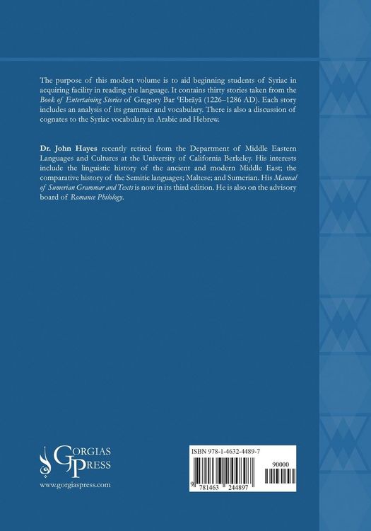 Produktbild: A Reader in Syriac Based on the Entertaining Stories of Gregory Bar &iquest;Ebr&iquest;y&iquest;
