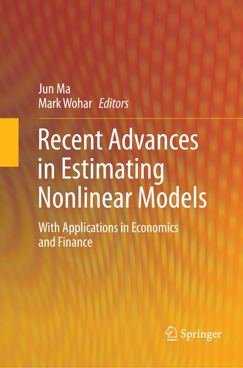 Produktbild: Recent Advances in Estimating Nonlinear Models