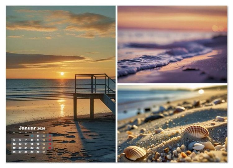 Produktbild: Sehnsucht Ostsee Urlaub (Wandkalender 2026 DIN A4 quer), CALVENDO Monatskalender