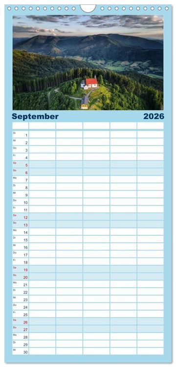 Produktbild: Familienplaner 2026 - Faszination Schwarzwald mit 5 Spalten (Wandkalender, 21 x 45 cm) CALVENDO