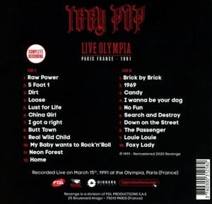 Produktbild: Live Olympia - Paris 91'
