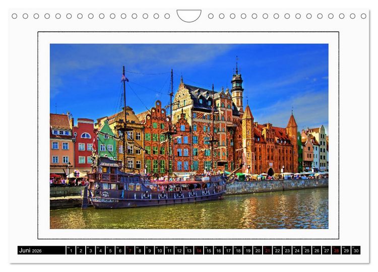 Produktbild: Danzig Gdansk (Wandkalender 2026 DIN A4 quer), CALVENDO Monatskalender