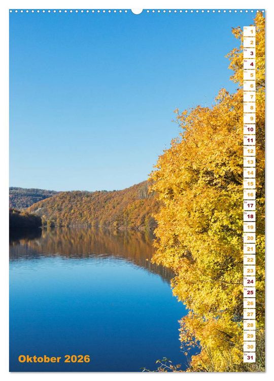 Produktbild: EIFEL - Kraftorte Wald und Wasser (hochwertiger Premium Wandkalender 2026 DIN A2 hoch), Kunstdruck in Hochglanz