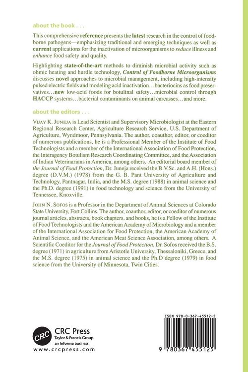 Produktbild: Control of Foodborne Microorganisms