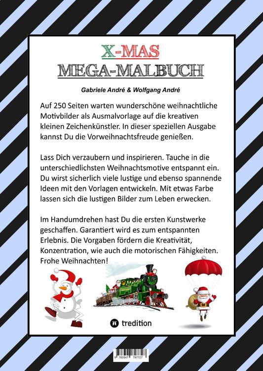 Produktbild: X-MAS MEGA MALBUCH - SPEZIAL EDITION - TOLLE UND LUSTIGE WEIHNACHTSMOTIVE ZUM AUSMALEN IN DER WEIHNACHTSZEIT