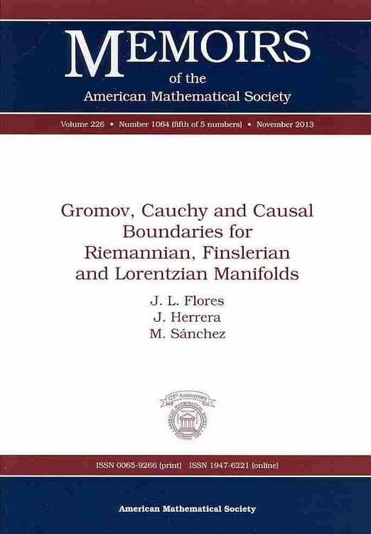 Produktbild: Flores, J:  Gromov, Cauchy and Causal Boundaries for Riemann