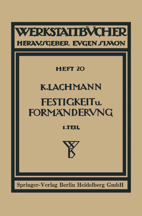 Produktbild: Festigkeit und Form&auml;nderung