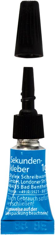 Produktbild: Stylex Sekundenkleber Gel, 3 Tuben &agrave; 1g