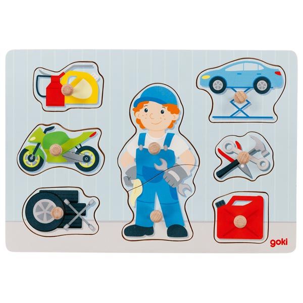 Produktbild: Steckpuzzle Automechaniker