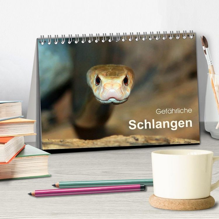 Produktbild: Gef&auml;hrliche Schlangen (Tischkalender 2027 DIN A5 quer), CALVENDO Monatskalender