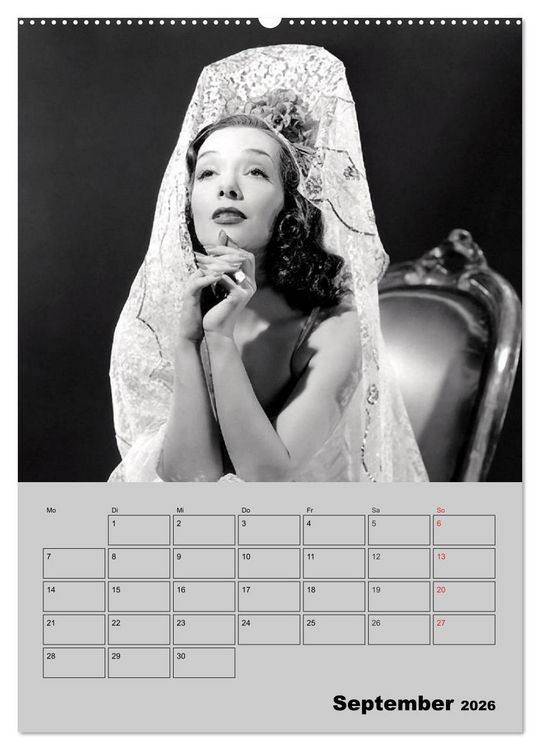 Produktbild: Diven der Stummfilm-&Auml;ra (hochwertiger Premium Wandkalender 2026 DIN A2 hoch), Kunstdruck in Hochglanz
