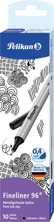 Produktbild: Pelikan Fineliner 96&reg; Schwarz, 1 St&uuml;ck