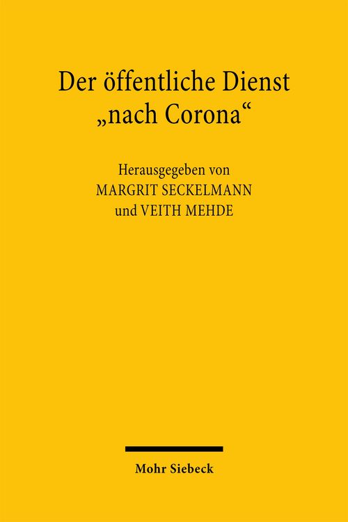 Produktbild: Der &ouml;ffentliche Dienst "nach Corona"