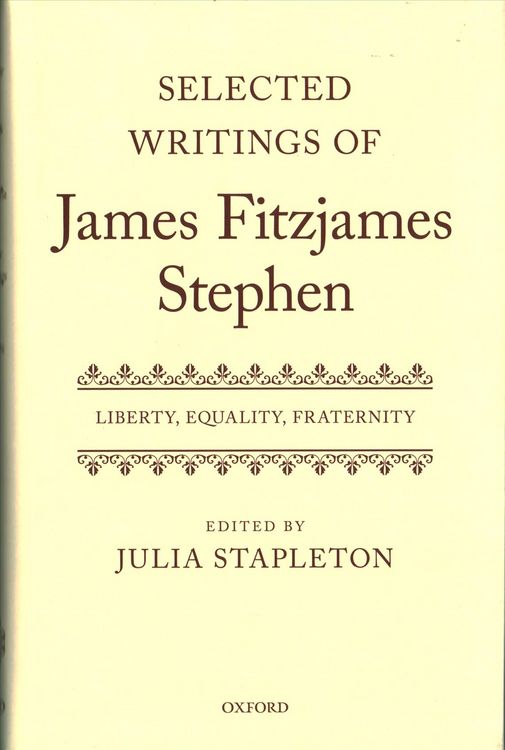 Produktbild: Selected Writings of James Fitzjames Stephen